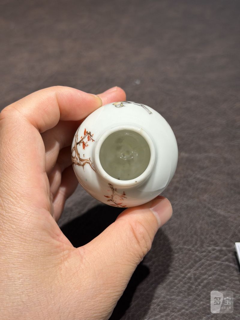 清乾隆 粉彩花鸟纹茶具一套25件 - 图59